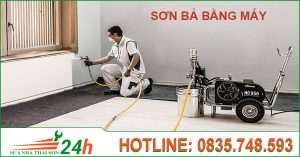 Đội thi công sơn bả