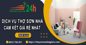 Báo giá dịch vụ thợ sơn nhà tại Bình Chánh【Cam kết giá rẻ】