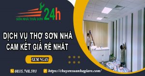 Báo giá dịch vụ thợ sơn nhà tại Củ Chi【Cam kết giá rẻ nhất】