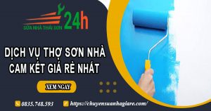 Báo giá dịch vụ thợ sơn nhà tại Tp Dĩ An【Cam kết giá rẻ nhất】