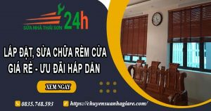 Giá lắp đặt, sửa chữa rèm cửa tại Bình Dương【Ưu đãi 10%】