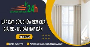Báo giá lắp đặt, sửa chữa rèm cửa tại Quận 5【Ưu đãi 10%】
