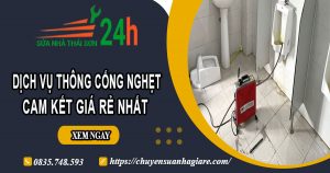 Báo giá thông cống nghẹt tại Hồng Ngự【Ưu đãi 30% chi phí】