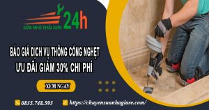 Báo giá thông cống nghẹt tại quận 2 | Ưu đãi giảm 30% chi phí