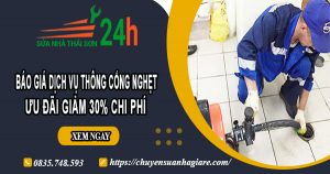 Báo giá thông cống nghẹt tại quận 6 | Ưu đãi giảm 30% chi phí