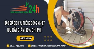 Báo giá thông cống nghẹt tại quận 9 | Ưu đãi giảm 30% chi phí