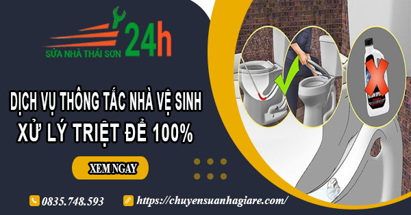 Dịch vụ thông tắc nhà vệ sinh tại Hoàng Mai【Xử lý triệt để】