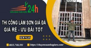 Báo giá thi công làm sơn giả đá tại Đà Lạt【Ưu đãi 10%】