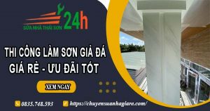 Báo giá thi công làm sơn giả đá tại Nha Trang【Ưu đãi 10%】