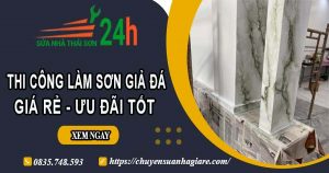 Báo giá thi công làm sơn giả đá tại quận 5【Ưu đãi giảm 10%】