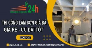 Báo giá thi công làm sơn giả đá tại Tân Uyên【Ưu đãi 10%】