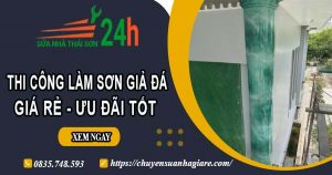 Báo giá thi công làm sơn giả đá tại Tp Bạc Liêu【Ưu đãi 10%】