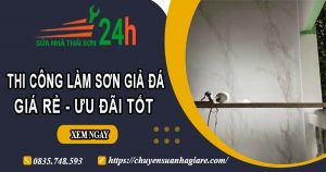 Báo giá thi công làm sơn giả đá tại Tp Dĩ An【Ưu đãi 10%】