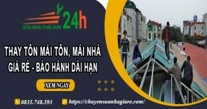 Báo giá thay tôn mái tôn, mái nhà tại Bình Tân – Bảo hành 5 năm
