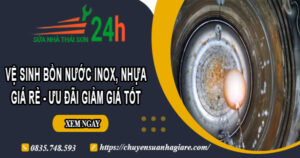 Vệ sinh bồn nước Inox, Nhựa tại Củ Chi -【Ưu đãi giảm 10%】