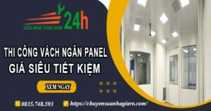 Thi công vách ngăn Panel tại Gò Vấp【Giá dao động từ 299K】