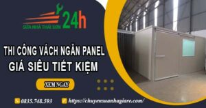 Thi công vách ngăn Panel tại Quận 4【Giá dao động từ 299K】