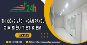 Thi công vách ngăn Panel tại Long An【Giá dao động từ 299K】
