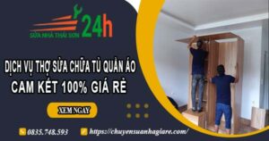 Dịch vụ thợ sửa chữa tủ quần áo tại Vũng Tàu【Cam kết giá rẻ】