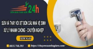 Sửa và thay vòi xịt bồn cầu nhà vệ sinh tại Dĩ An【Chỉ 199k】