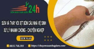 Sửa và thay vòi xịt bồn cầu nhà vệ sinh tại Quận 8【Chỉ 199k】