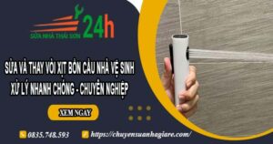 Sửa và thay vòi xịt bồn cầu nhà vệ sinh tại Thủ Dầu Một【Chỉ 199k】