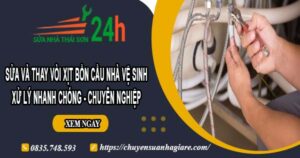 Sửa và thay vòi xịt bồn cầu nhà vệ sinh tại Thuận An【Chỉ 199k】