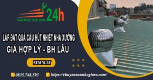 Lắp quả cầu hút nhiệt nhà xưởng tại Bình Dương【BH 2 Năm】