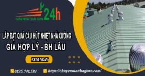 Lắp quả cầu hút nhiệt nhà xưởng tại Hà Nội【BH 2 Năm】