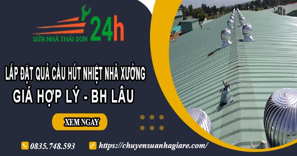 Lắp quả cầu hút nhiệt nhà xưởng tại Hà Nội【BH 2 Năm】