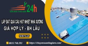 Lắp đặt quả cầu hút nhiệt nhà xưởng tại Quận 9【BH 2 Năm】