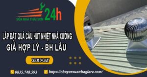 Lắp đặt quả cầu hút nhiệt nhà xưởng tại Tân Phú【BH 2 Năm】