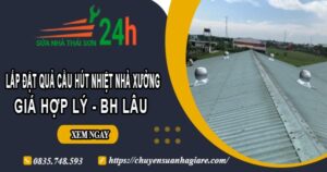 Lắp quả cầu hút nhiệt nhà xưởng tại Tây Ninh【BH 2 Năm】