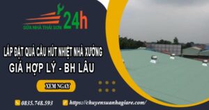 Lắp đặt quả cầu hút nhiệt nhà xưởng tại Thủ Đức【BH 2 Năm】