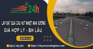 Lắp quả cầu hút nhiệt nhà xưởng tại Thuận An【BH 2 Năm】